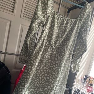 SHEIN CURVE 1xl Floral dress with Thigh slit